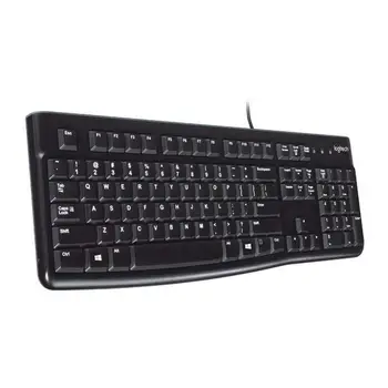 

Logitech K120 Ultra-thin Wired Keyboard 104 Keys Full Size Desktop PC Computer Notebook USB Keyboards for Windows Office Gaming