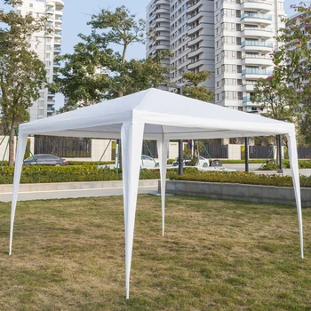 

Portable Outdoor Gazebo Canopy 3 X 3m Wedding Party Parking Shed Waterproof Dustproof Tent Cover Sun Shelter Gazebos