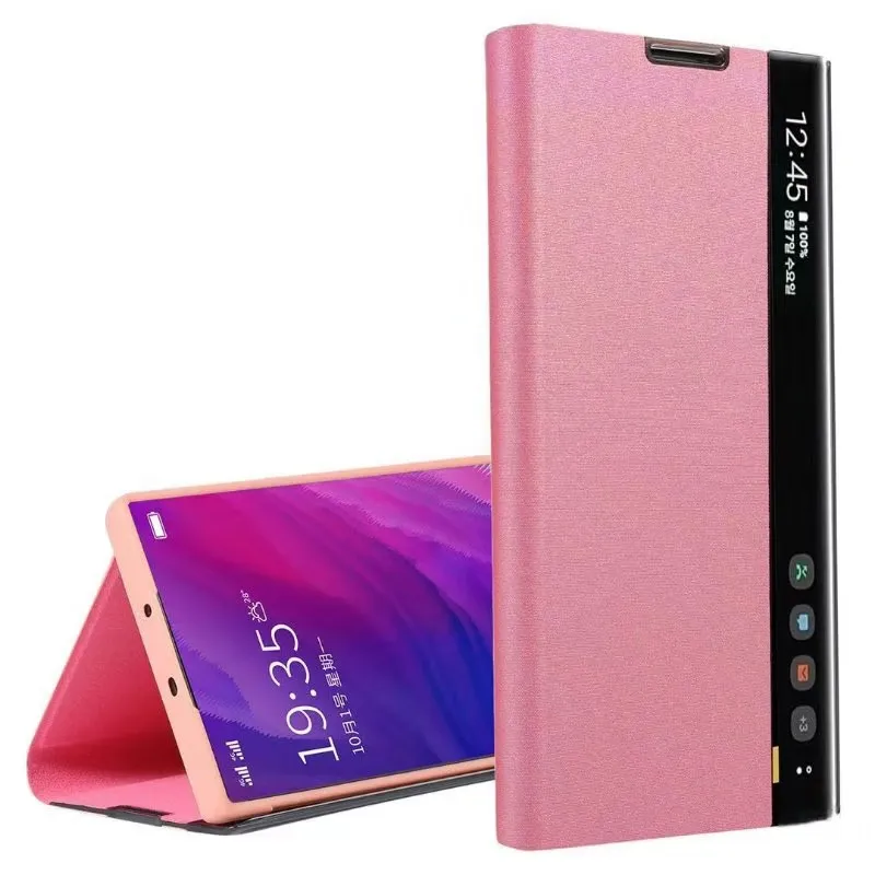 Чехол чехол для Huawei Nova 5 5i Nova5 на откидной магнитной застежке из кожи и ткани с