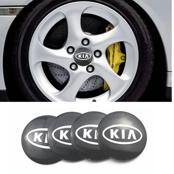 

4Pcs Car 56mm sticker Wheel Center Hub Caps Decals For KIA Cerato Sportage R K2 K3 K5 Sorento Sportage R Rio Soul accessories