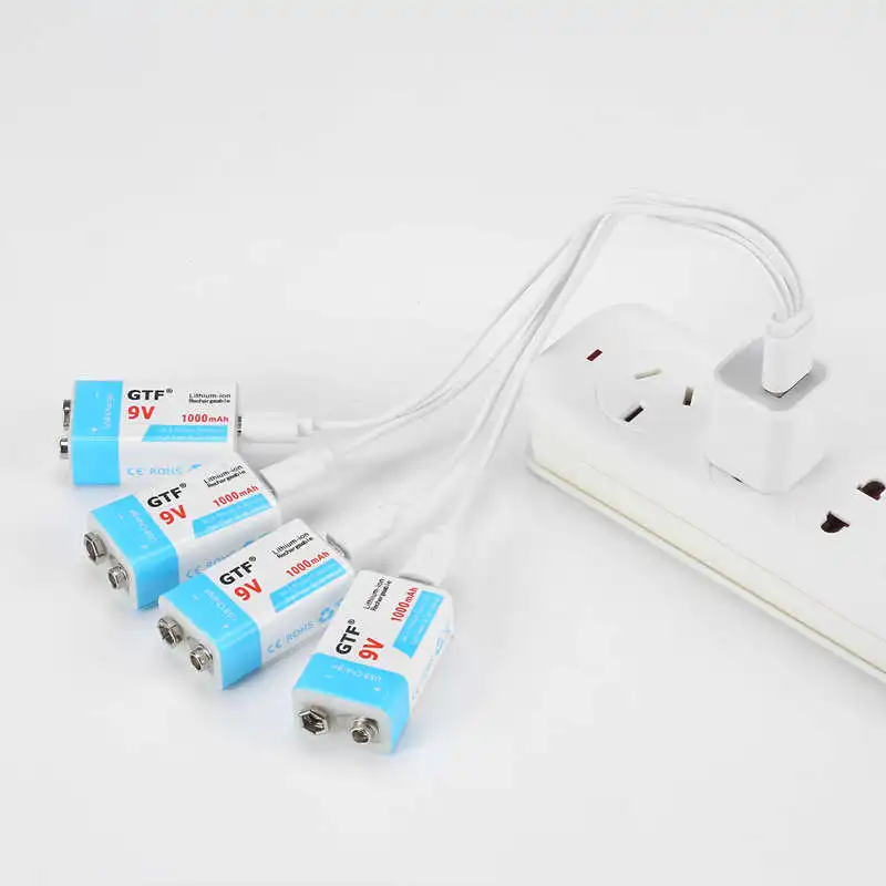100% новый GTF 9V 1000mAh/500 батарея mAh USB литий ионная аккумуляторная игрушка электронный