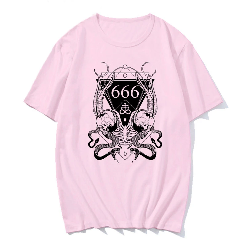 Футболка с ужасом Сатаной мужская женская Demon Death Scary Evil Satanism Grim Reaper Baphomet футболка