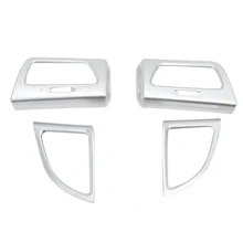  AU04 -4Pcs ABS Chrome Car Front Air Outlet Air Condition Vent Trim Panel Cover for Honda CRV/CR-V 2012-2016 