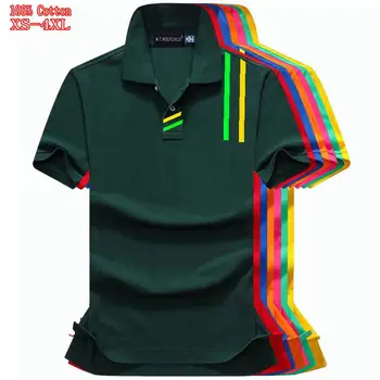 

High quality 2020 Summer New Men's short sleeve polos shirts 100% cotton casual Brand clothing male tops fashion XS-4XL mens