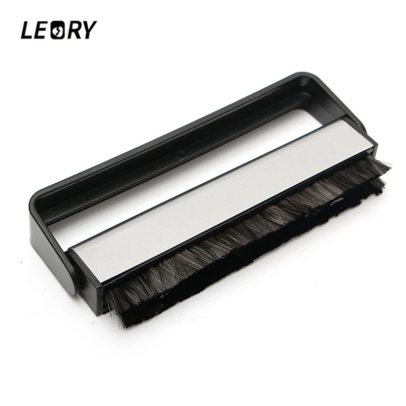 LEORY Vinyl Records Handle Carbon Fiber DuPont Brush Cleaning Scrubbing Brush For Turntable LP Phonograph Records Longplay