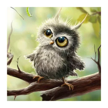 

40 X 50cm Creative DIY 5D Diamond Painting Full Drill Rhinestone Embroidery For Wall Living Room Bedroom Decoration Gift - Owl
