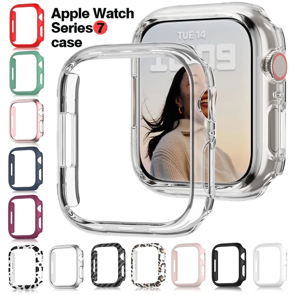 Compatible  Apple Watch Case 45mm Series 7,Hard PC Bumper Protective Cover Frame,NO Screen Protector,for iWatch Series 7 41mm