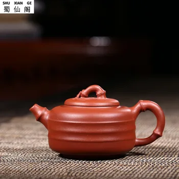 

Yixing Famous Genuine Ore qing shui ni Teapot Hand Line zhu hu Teapot Tea
