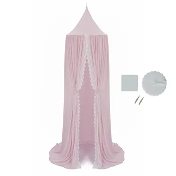 

Kids Baby Bed Canopy Round Dome Mosquito Net Tent Bed Curtain Bedroom Decoration 40JC