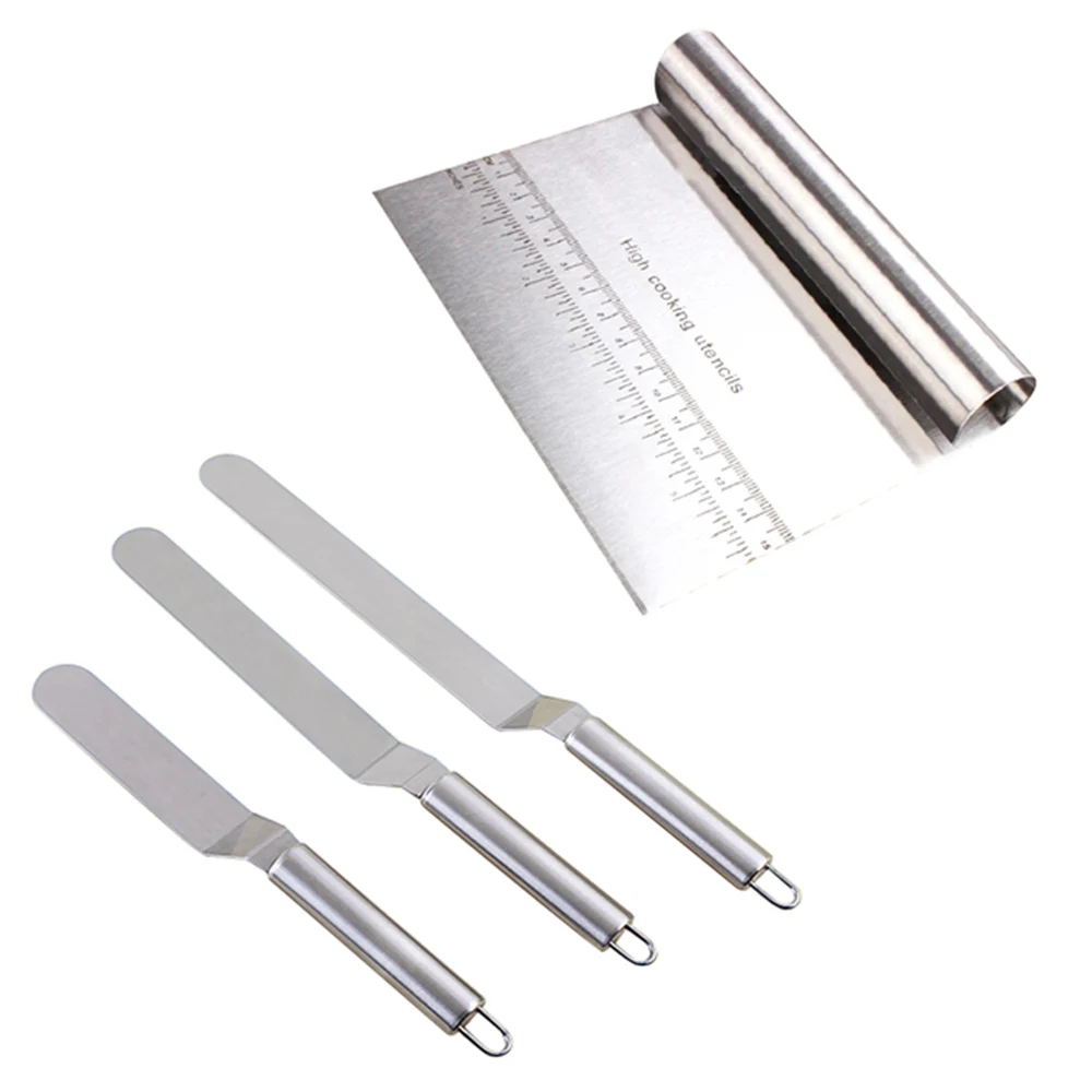 

6/8/10 Inches Stainless Steel Cream Spatula For Cake DIY Cake Decorating Tools Kitchen Baking Pastry Tools Cake Blade Butter