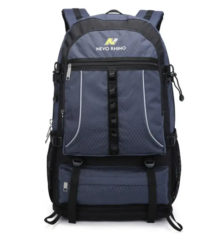 Рюкзак NEVO RHINO 55L для занятий спортом на открытом воздухе, походов, походов, рюкзаков, рюкзаков для кемпинга, туристический рюкзак, сумка - Цвет: Темно-синий