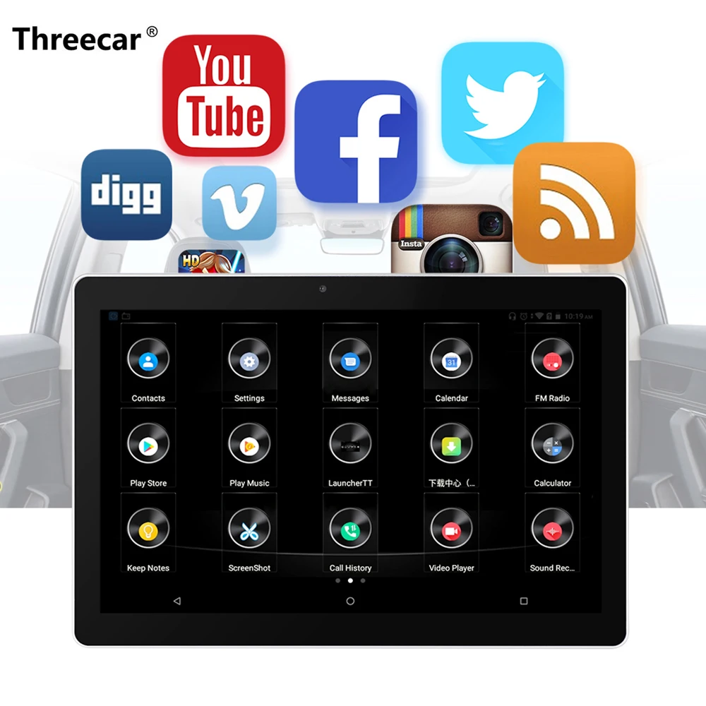 2021 новый 10 1 дюймов Android Wifi автомобильный монитор на подголовник HD 1080P видео