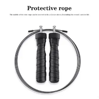 

Double Wire Jump Rope Heavy Metal Block Skipping Rope Exercise Fitness Sports for Health Skipping Jump Rope One-piece Bearing