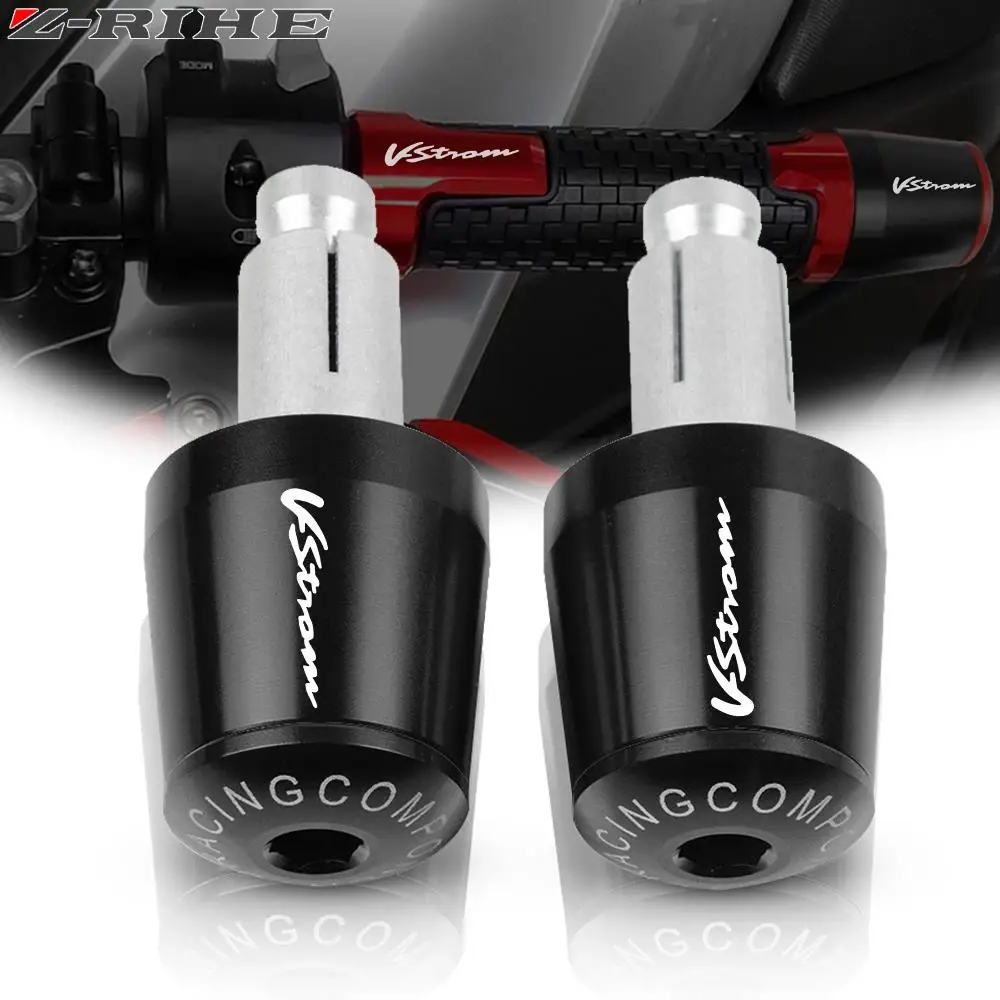 

Motorcycle 7/8" 22mm Handlebar Grips End Handle Bar Cap End Plug For Suzuki DL250 DL650 DL1000 V-STROM VSTROM DL 250 650 1000