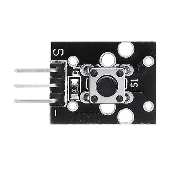 

KY-004 3pin Button Key Switch Sensor Module for Arduino Diy Starter Kit