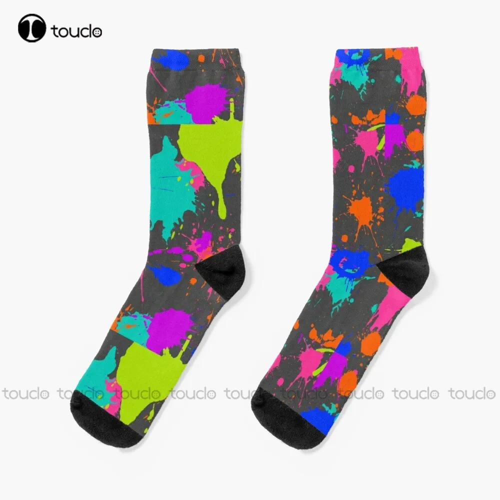 

Splat Attack Socks Unisex Adult Teen Youth Socks Personalized Custom 360° Digital Print Hd High Quality Christmas Gift
