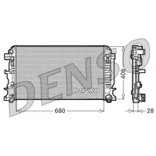 Радиатор VW CRAFTER 2.5 M/T+A/C 06 DENSO DRM17009