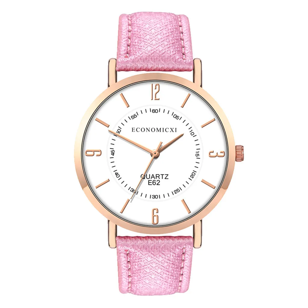 Reloj mujer модные часы для женщин женские часы с кожаным ремешком Кварцевые аналоговые круглые наручные часы женские часы