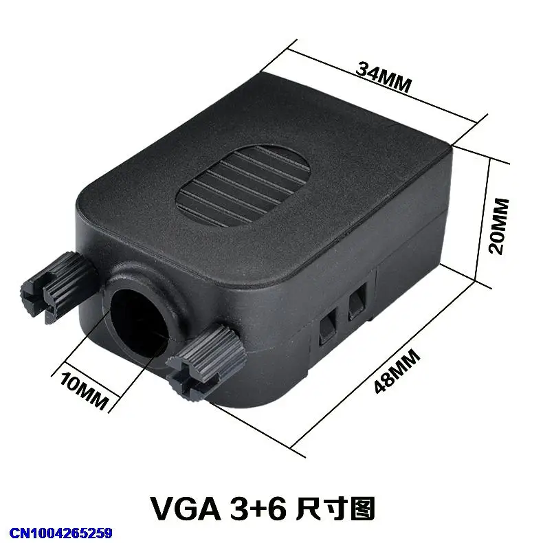 DHL/EMS DB15 VGA тип винта 3+ 6 разъем мужской 3 ряд 15 контактный разъем Breakout щитки с зажимами Connector-A6