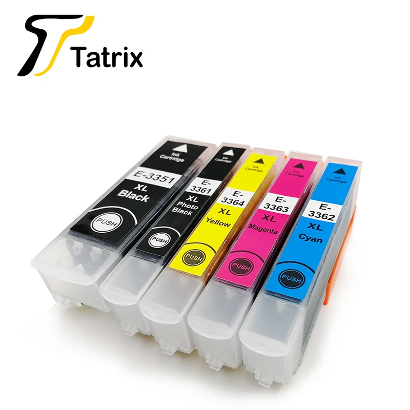 Tatrix 33XL совместимый чернильный картридж для принтера epson T3351 T3361 для epson XP-530 XP-630 XP-830 XP-635 XP-540 XP-640 XP-645 для Европы