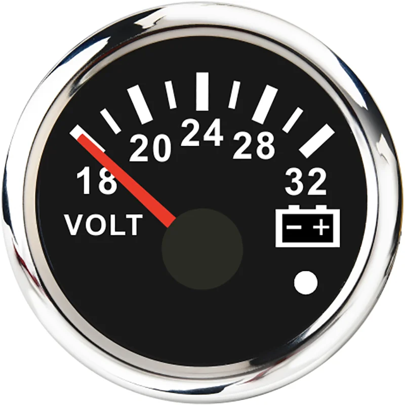 2" 52MM LED 8-16V Voltmeter Allgemeine Auto Motorrad Spannung Messgerät Zähler 