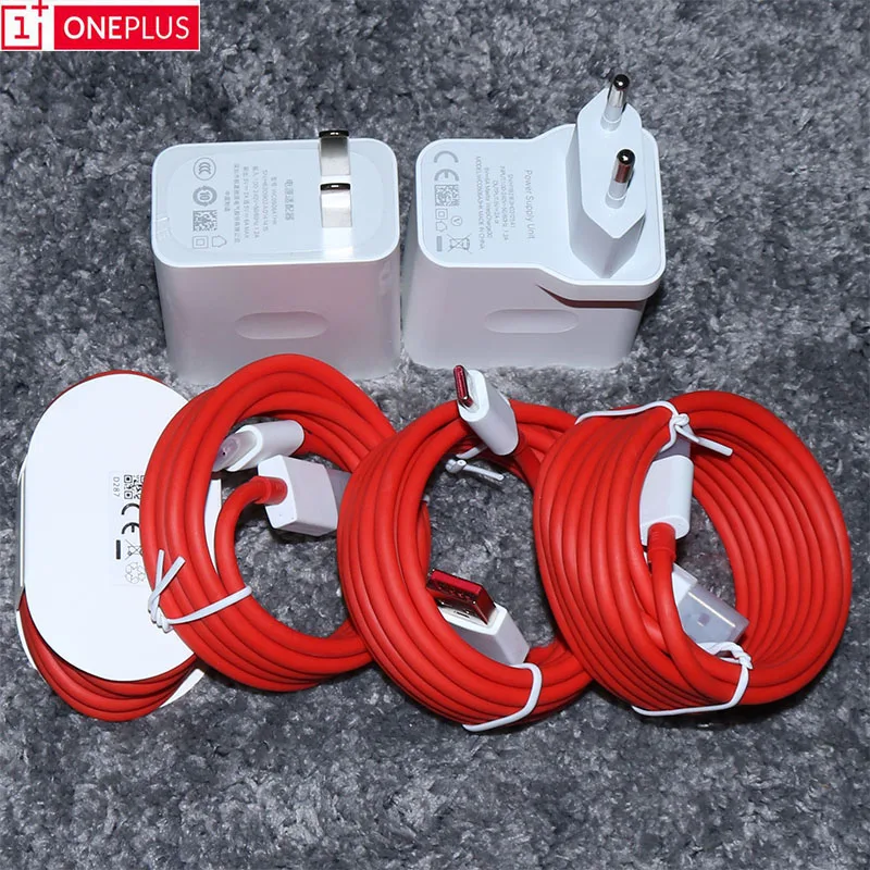 usb quick charge Original OnePlus Warp Charge 30 Power Adapter Warp 30W US Charger 5V6A MAX Type C/USB Cable Quick Charge 30W For OnePlus 7 Pro 65 w charger