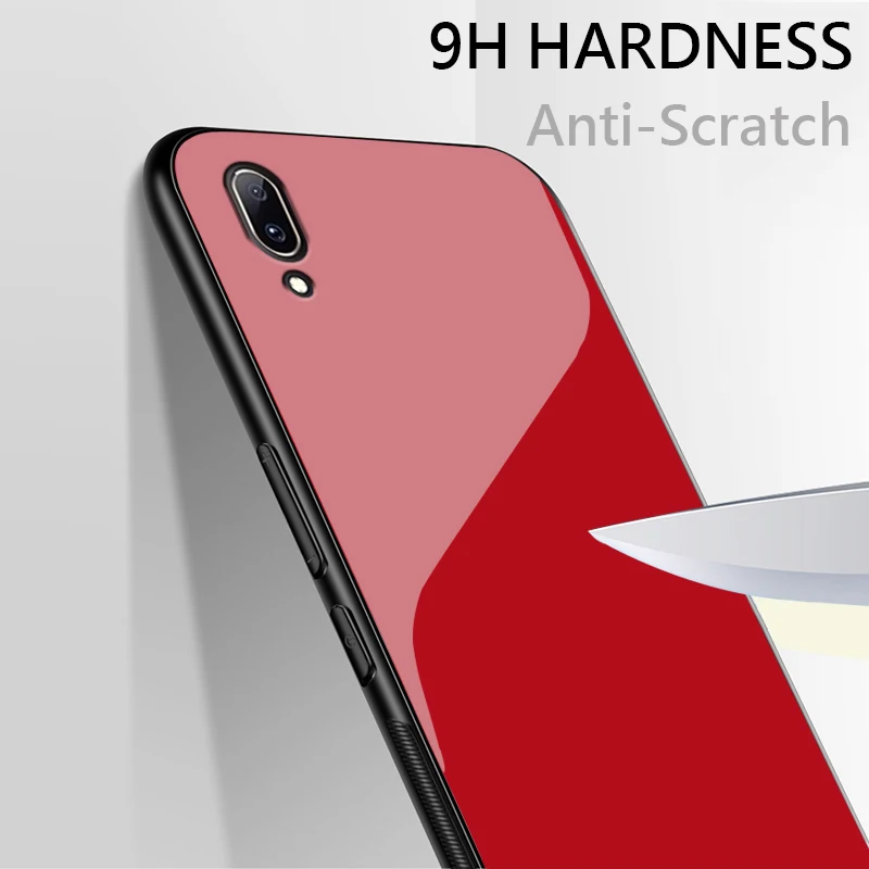 UPaitou Роскошные закаленное Стекло ЧЕХОЛ ДЛЯ VIVO S1 Y17 Y15 Y12 Y7S Y97 Y95 Y93 Y91 Z5X Z1 Pro Чехол ТПУ Стекло бампер противоударный чехол
