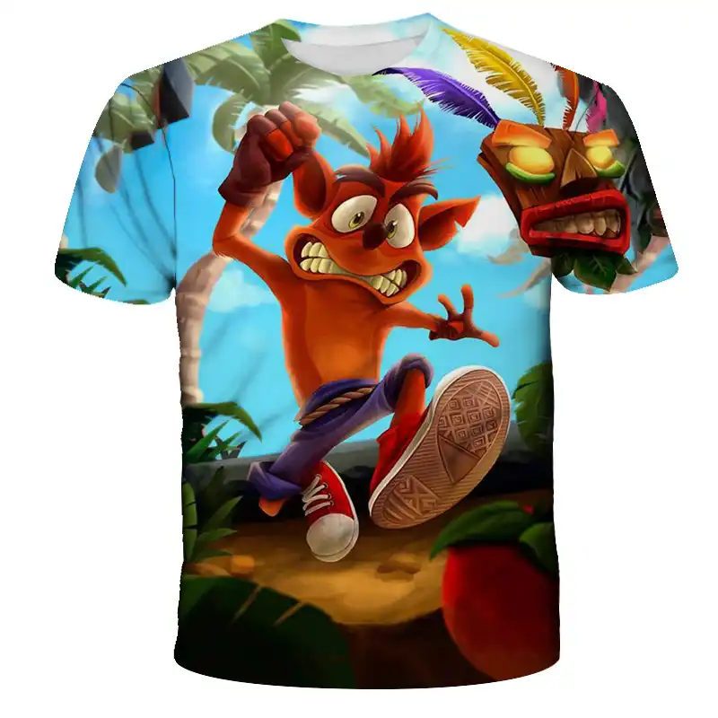 3d少年少女クラッシュbandicoot Tシャツ子供カスタム半袖tシャツ21夏高品質おかしい子供の服 Tシャツ Aliexpress