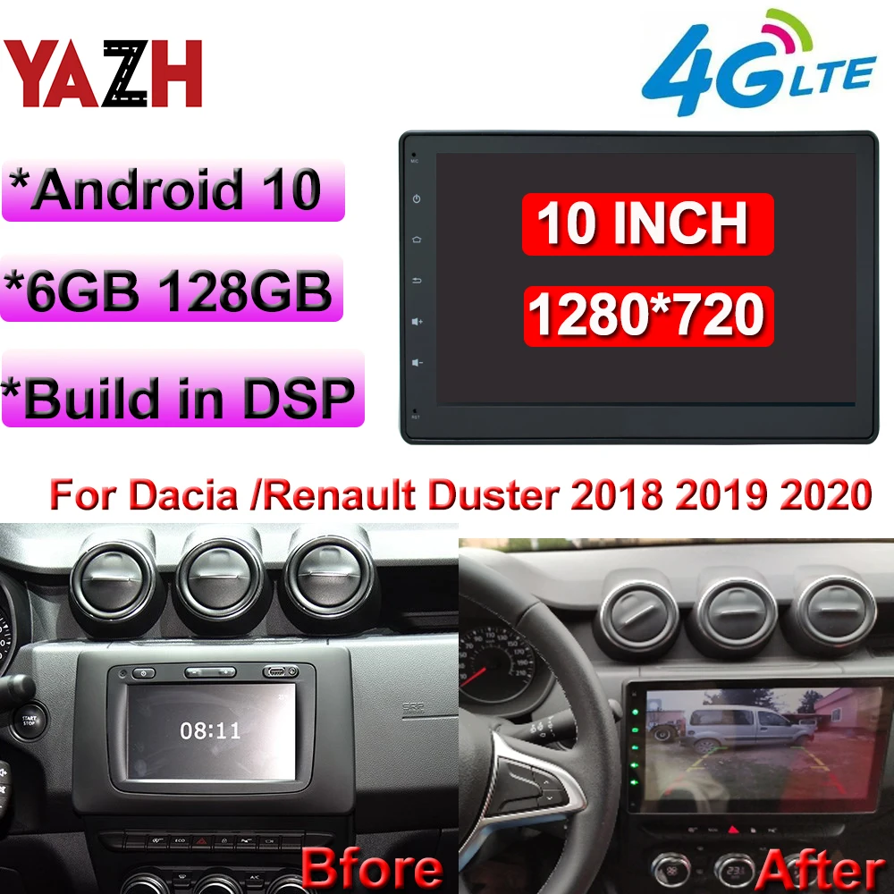 6+128GB Android Car Multimedia GPS Navigation For Dacia /Renault Duster