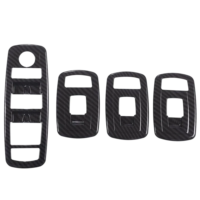 

Abs Carbon Fiber Glass Lifter Decorative Cover Trim Fit for Maserati Ghibli 2014-2017 Levante 2016 2017 Quattroporte 2013-2017