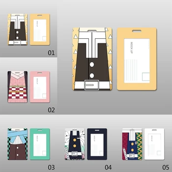 

Anime Demon Slayer: Kimetsu No Yaiba Kamado Tanjirou Nezuko Agatsuma Zenitsu Student Bus Room Card Cover Case