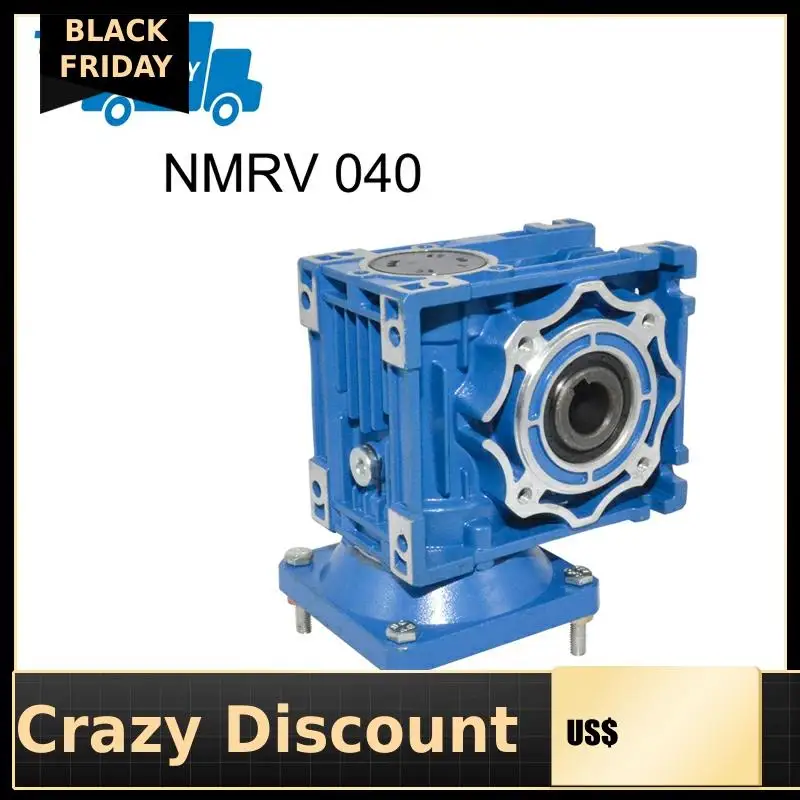 

Fast Shipping High Torque NMRV 040 Gearbox Reducer Ratio 5/7.5/10/15/20/25/30/40/50/60/100 High Quality Electric Motor Gearbox