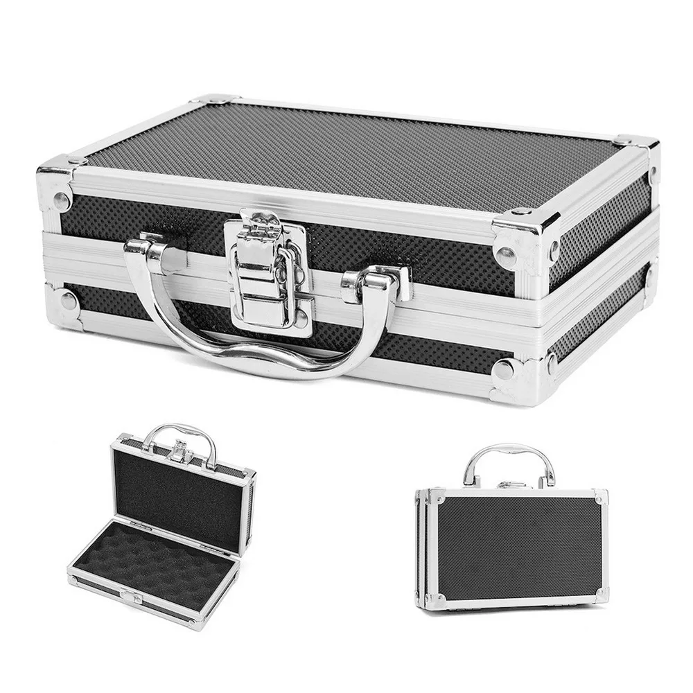 Tool box Aluminum Tool Case Portable Instrument Storage Case Outdoor Safety Equipment Suitcase Impact Resistant Case with Sponge tool chest for sale