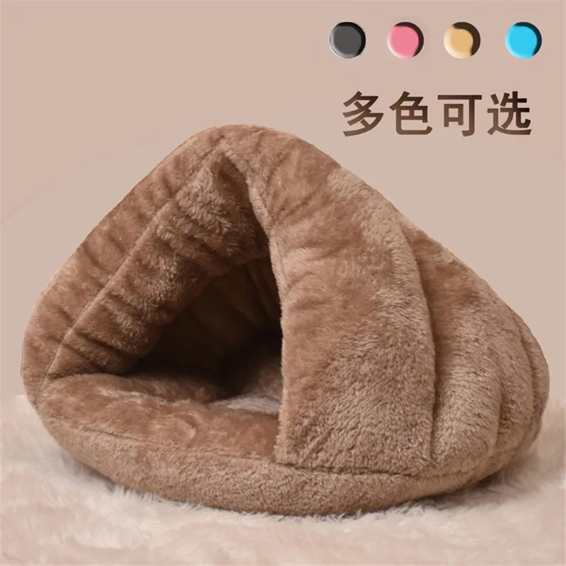 

Triangular Cat Nest Winter Warm Pet Dog Kennel Coaster Thick Sleeping Bag Mongolian Yurt Nest