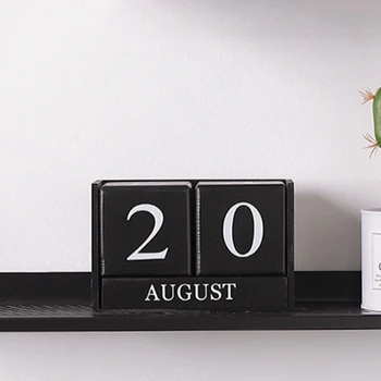 

Nordic Wooden Calendar Living Room Decoration Home Decoration Perpetual Calendar Decoration Clothing Store Props Accessories