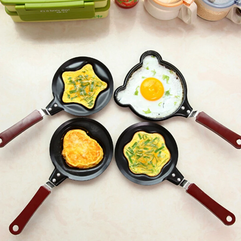 Форма для яиц из нержавеющей стали, сковороды с антипригарным покрытием, милая форма, сковороды для яиц для завтрака, DIY, яйца, формы для жарки, мини-инструменты для приготовления пищи