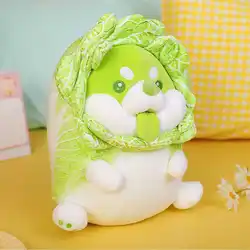 Shiba inu travesseiro de pelúcia de cachorro, brinquedo de pelúcia fofo para crianças, cachorro, animal de pelúcia, almofada de sofá