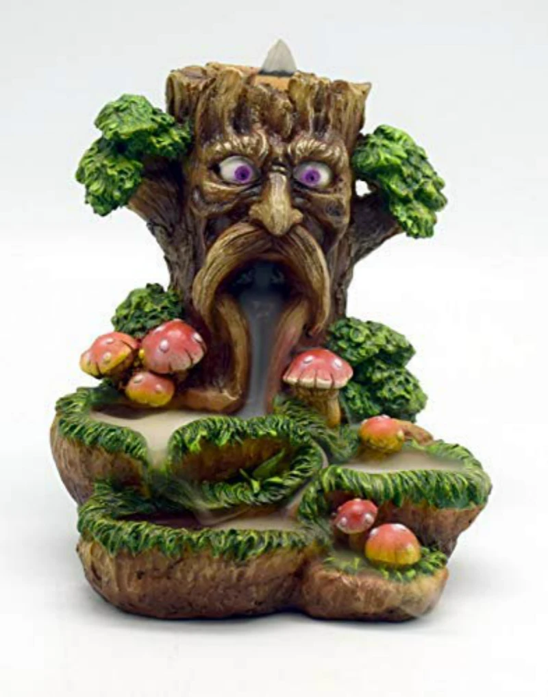 

Incense-n-Wish Backflow Incense Burner Tree Man Dryad Fairy Fantasy Gift Christmas Haloween Aroma Stove Dropship with Gift Cones