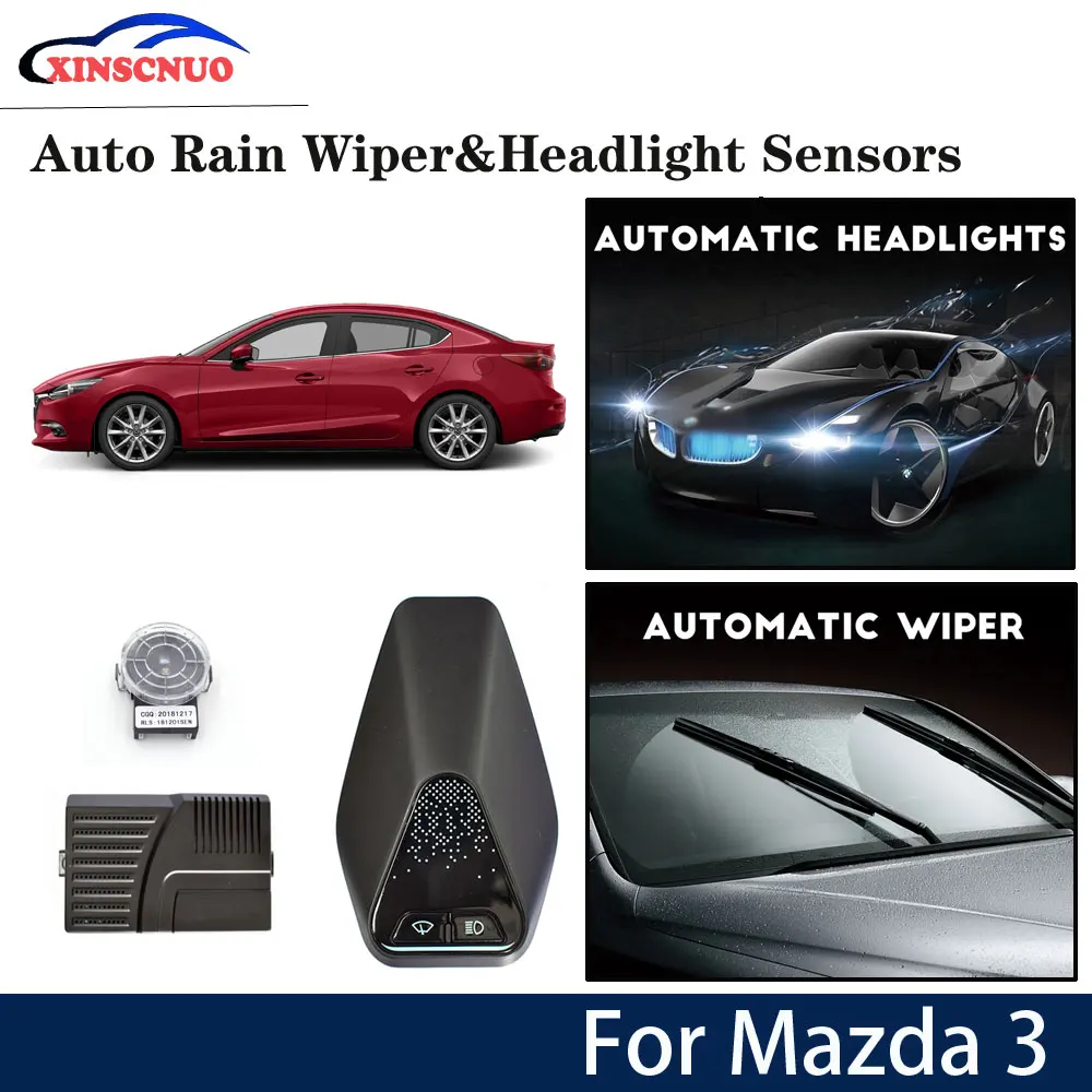 

Car smart wiper and headlight sensor For Mazda3 Mazda 3 2014 2015 2016 2017 Automatic driving assistant System