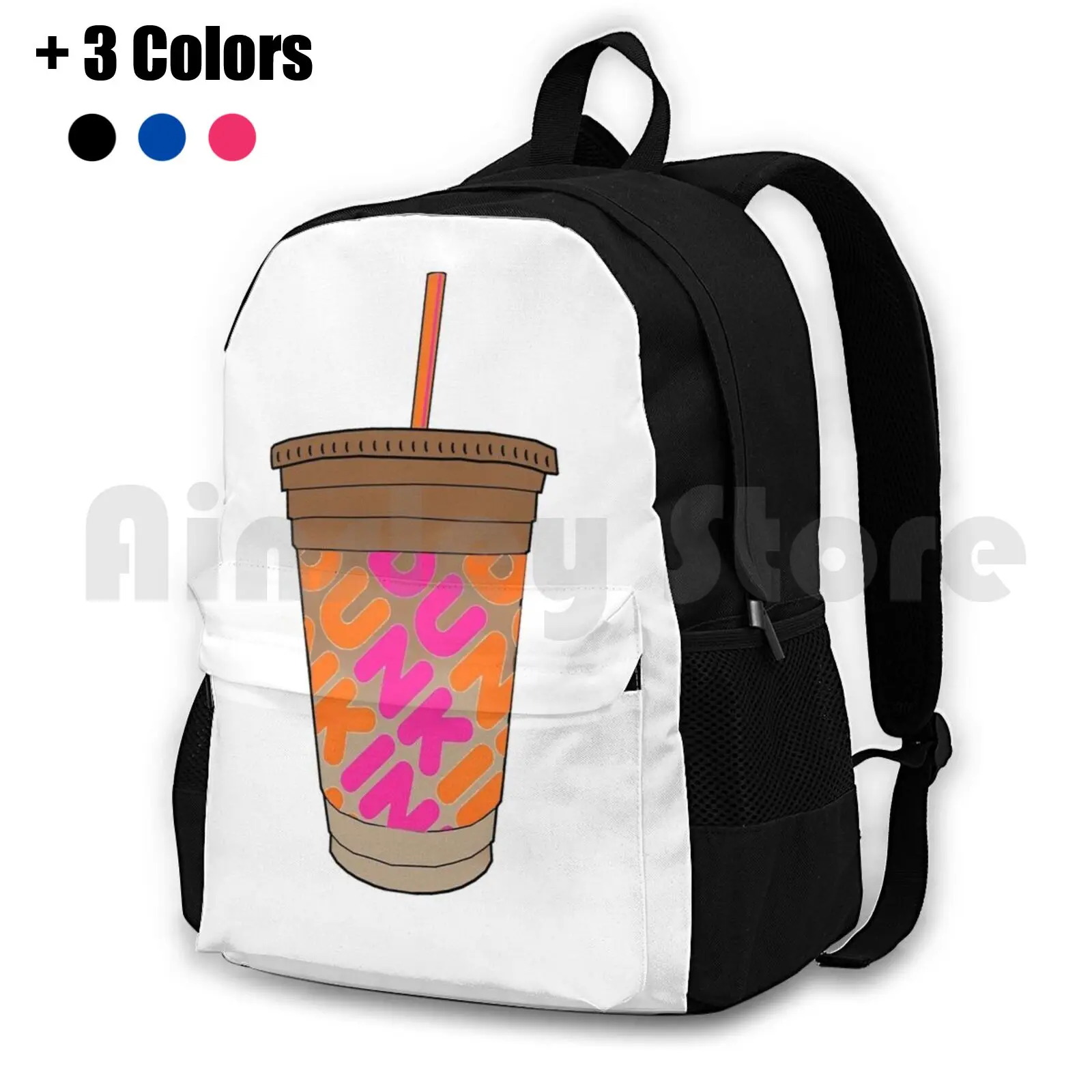 

Dunkin Donuts Iced Coffee Outdoor Hiking Backpack Riding Climbing Sports Bag Dunkin Donuts Charli Damelio Iced Coffee Dunkin