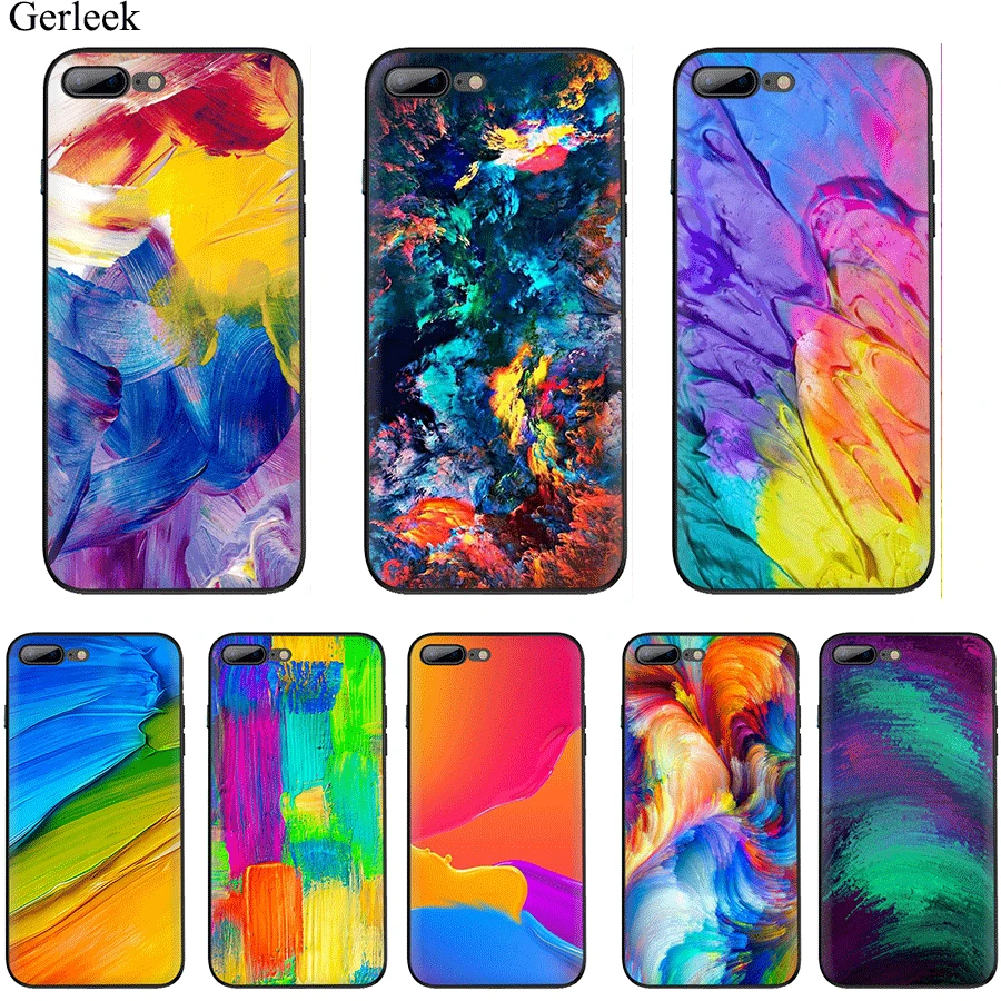 

Colorful graffiti Phone Case Cover for iPhone 11 Pro X XS XR Max iPhone 7 8 6 6s Plus 5 5S SE Cute