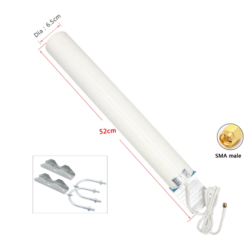 High performance 600~4900mHZ GSM 4G 5G Antenna high gain 18dBi 5G outdoor waterproof antenna