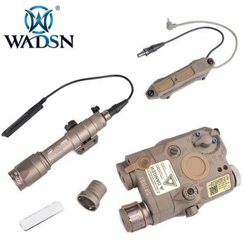 

WADSN M600C SF Weapon Flashlight Airsoft LA PEQ15 red Dot Surefir Tactical Light PEQ Red IR Laser Remote Switch Augment Pressure