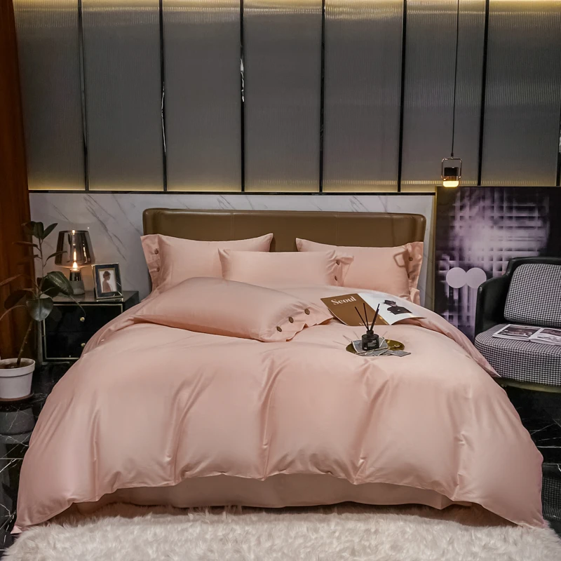 

Fashion Egyptian 60s Cotton Duvet Cover 1pc Solid Color Quilt Cover High Quality Cotton Quilt Cover King Size Quilt Cover