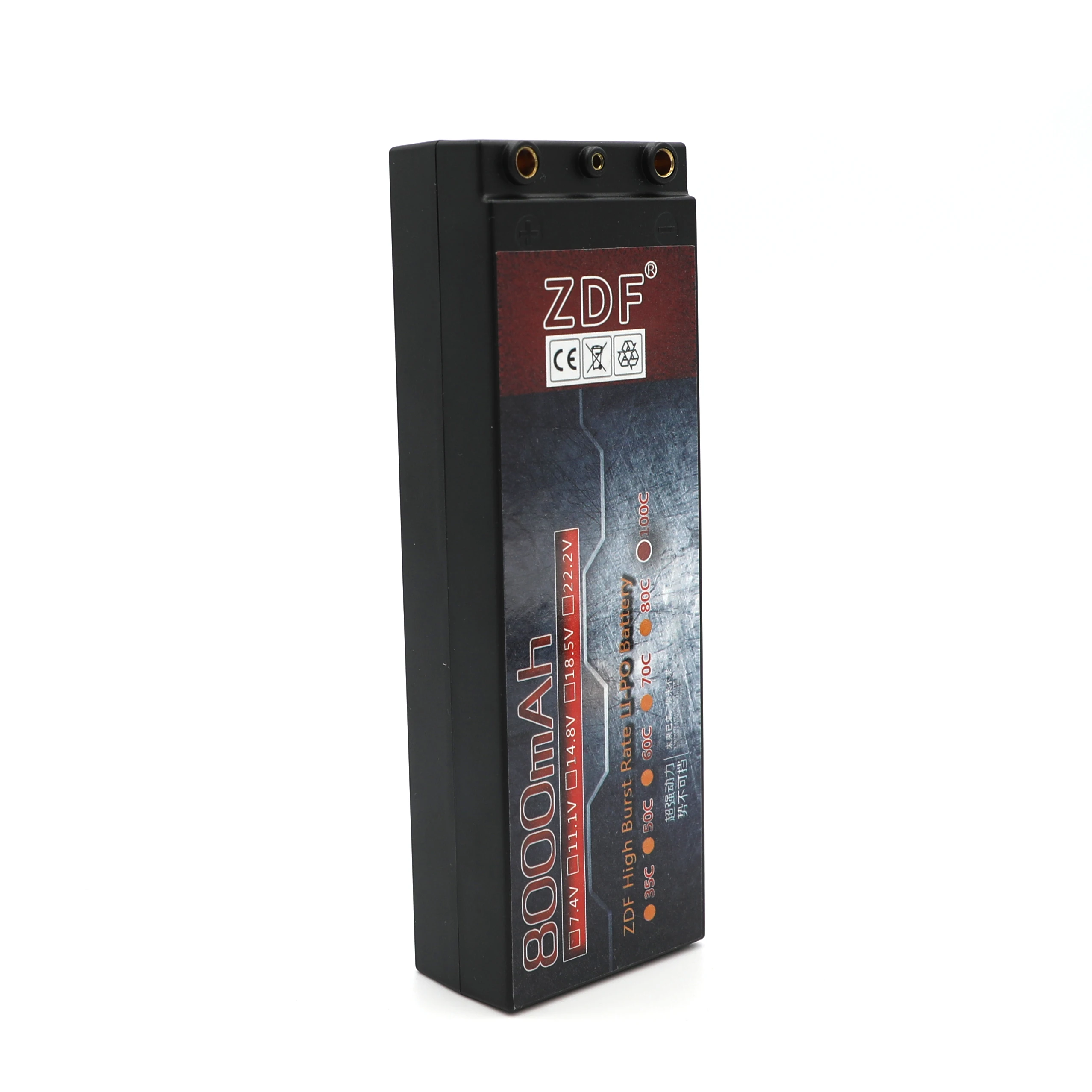 ZDF 2 шт 7,4 V 2S 8000mah 100C жесткий чехол lipo аккумулятор