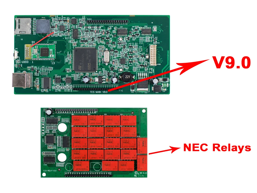 CDP TCS 2 green PCB v9.0