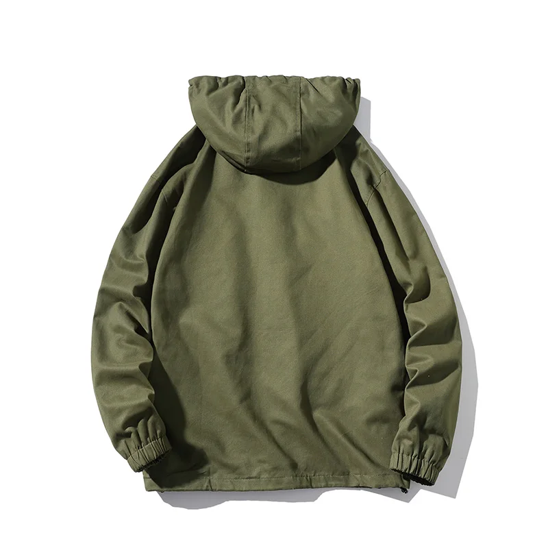 AIRGRACIAS Jacket men Spring Autumn Casual Coats Solid Color Mens Sportswear 95% Cotton Hoodies Jackets Male Bomber Jackets 5XL