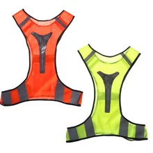 Открытый Водонепроницаемый светодиодный Беспроводной жилеты Велосипедный спорт Светоотражающие Предупреждение жилеты для бега/ночных прогулок, езды на велосипеде, жилет, пальто