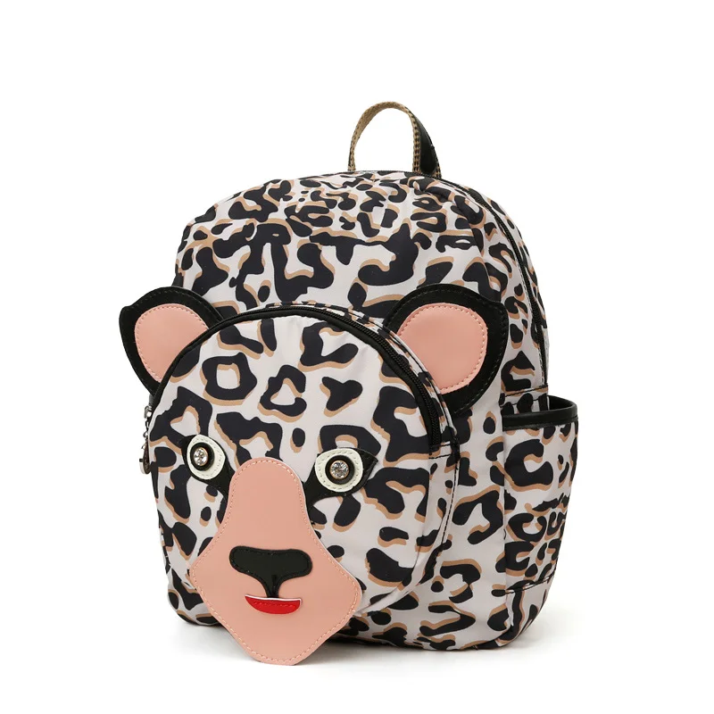 

Cute Backpack for Children Women Casual Mini Shopping Bag Girl Leopard Printed Backpack Student Backpack School Bags