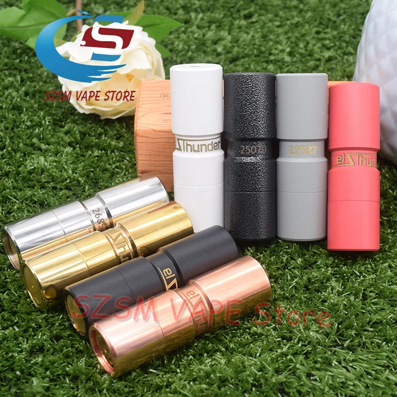 Elthunder Mod pring button механический mod 510 резьба 18650 батарея 24 мм испаритель vape для RDA